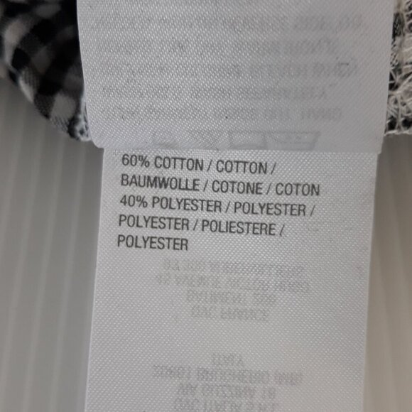 NWT Quacker Factory Gingham Colorful Embellished Button Up Tunic Top L Boho - Picture 10 of 10